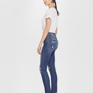 MOTHER The Stunner Chew Off Duty Jeans Size 28